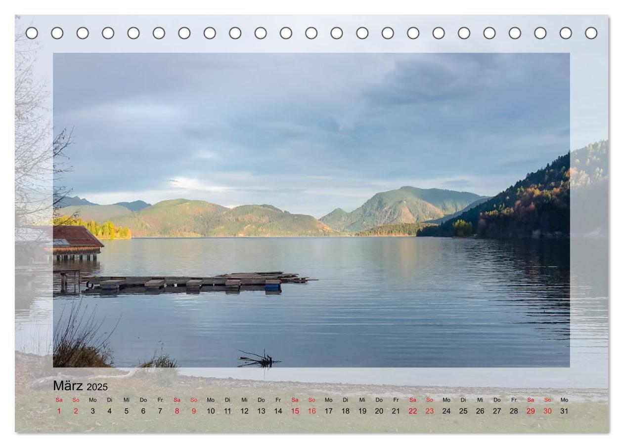 Bild: 9783435177776 | Walchensee (Tischkalender 2025 DIN A5 quer), CALVENDO Monatskalender