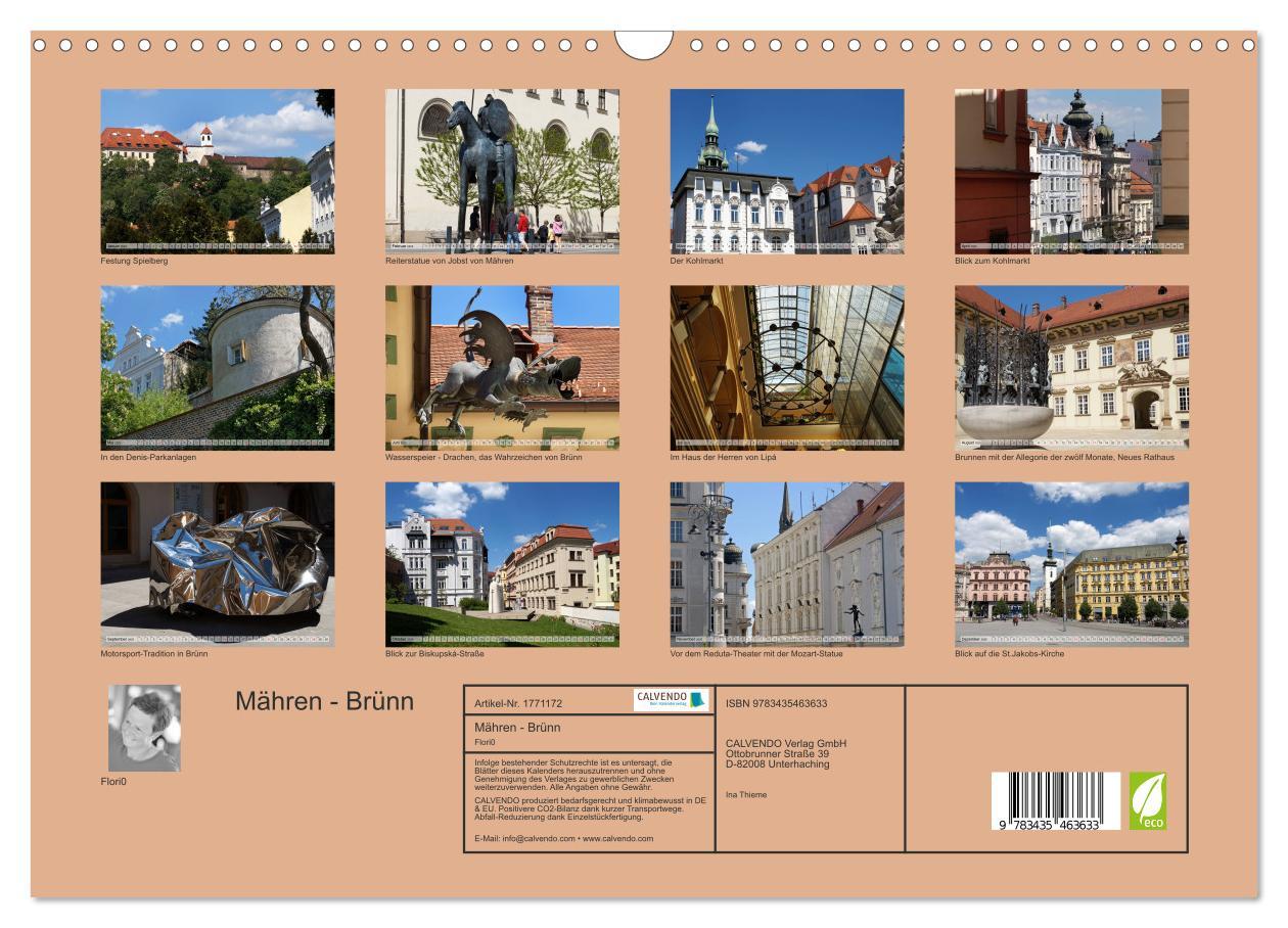 Bild: 9783435463633 | Mähren - Brünn (Wandkalender 2025 DIN A3 quer), CALVENDO...