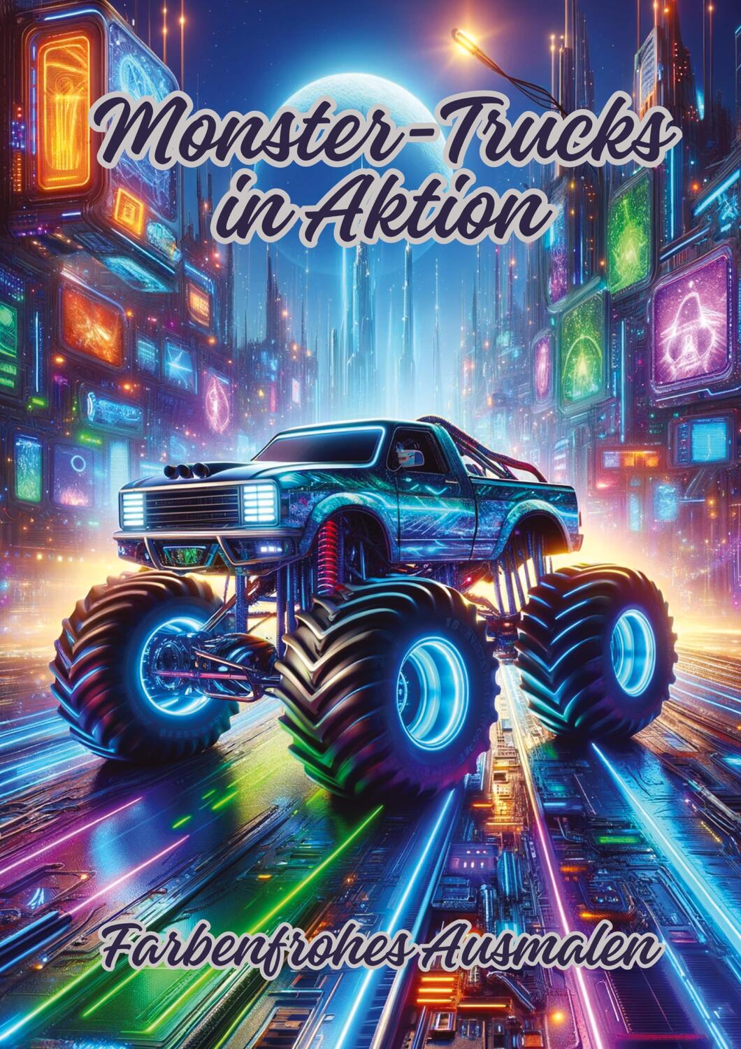 Cover: 9783384099631 | Monster-Trucks in Aktion | Farbenfrohes Ausmalen | Diana Kluge | Buch