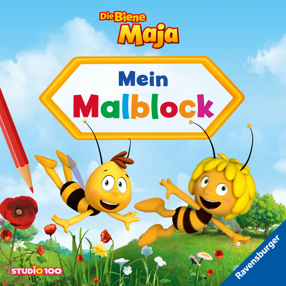 Cover: 9783473496419 | Die Biene Maja: Mein Malblock | Studio 100 Media GmbH | Taschenbuch