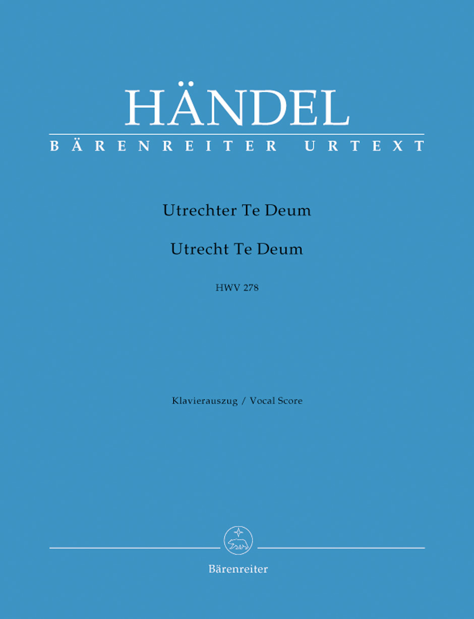 Cover: 9790006505111 | Utrecht Te Deum | Georg Friedrich Händel | Buch | Bärenreiter Verlag