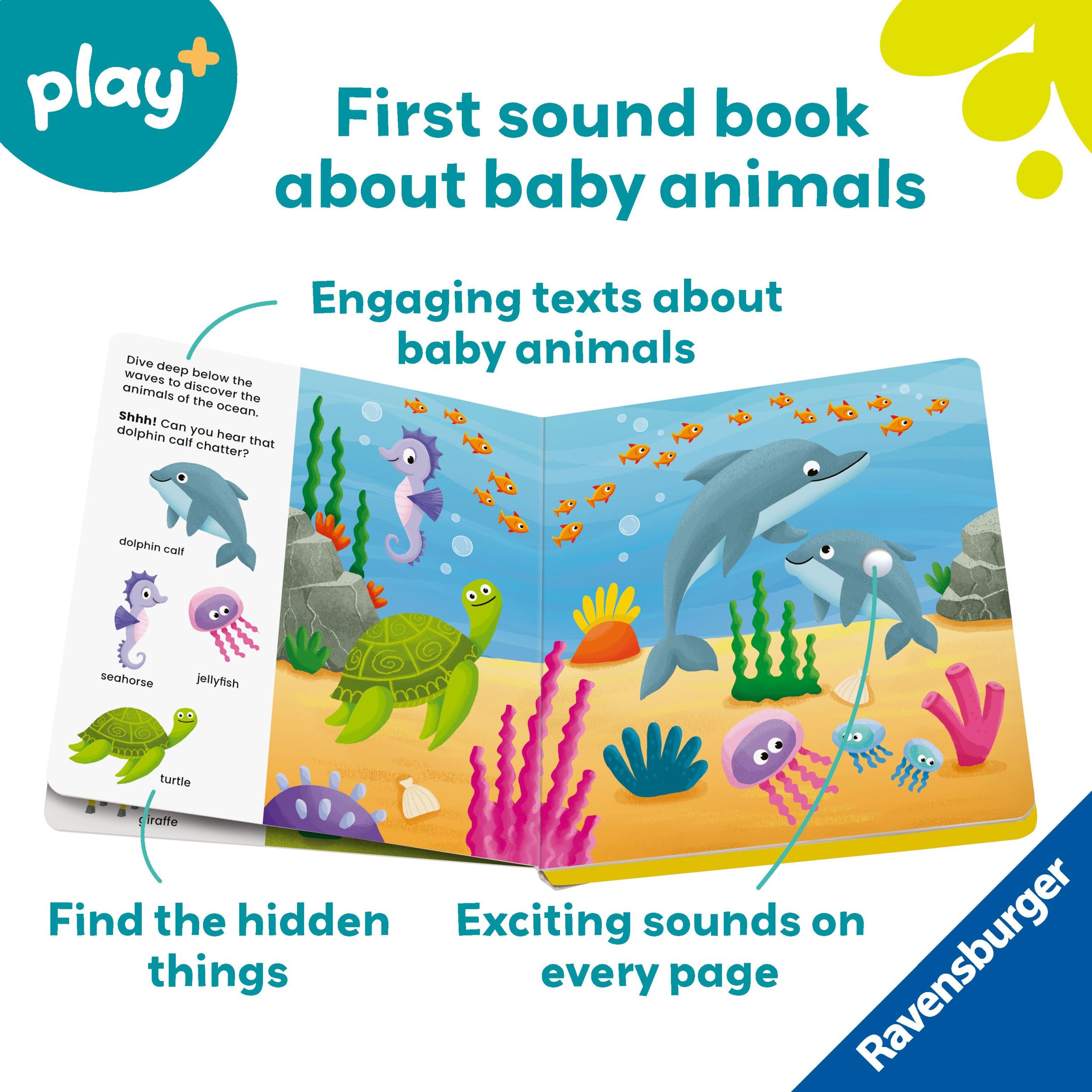 Bild: 9783380970095 | Ravensburger Play+ Shh... Who's there? Baby Animals (My First Seek...