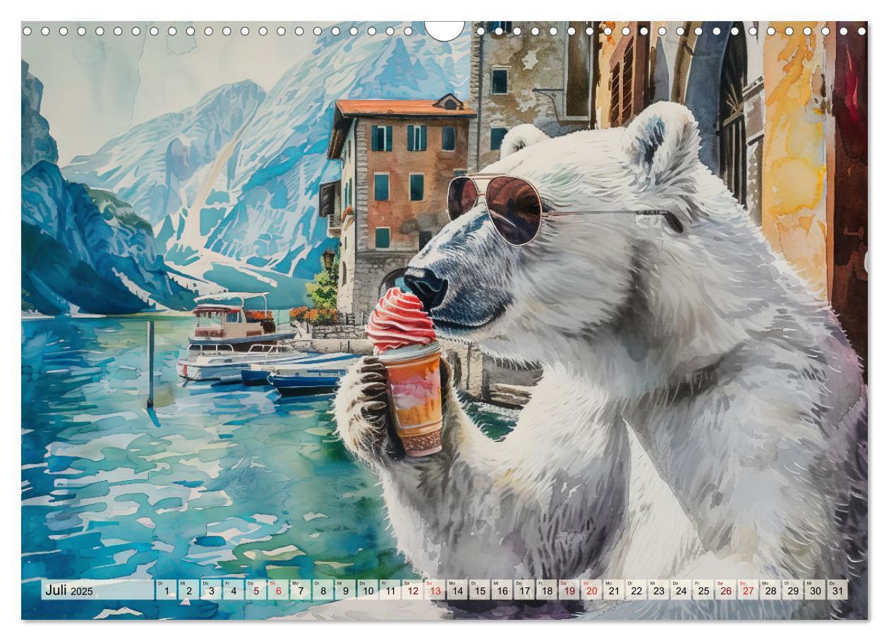 Bild: 9783383781940 | Eisbär Eik auf Europareise (Wandkalender 2025 DIN A3 quer),...