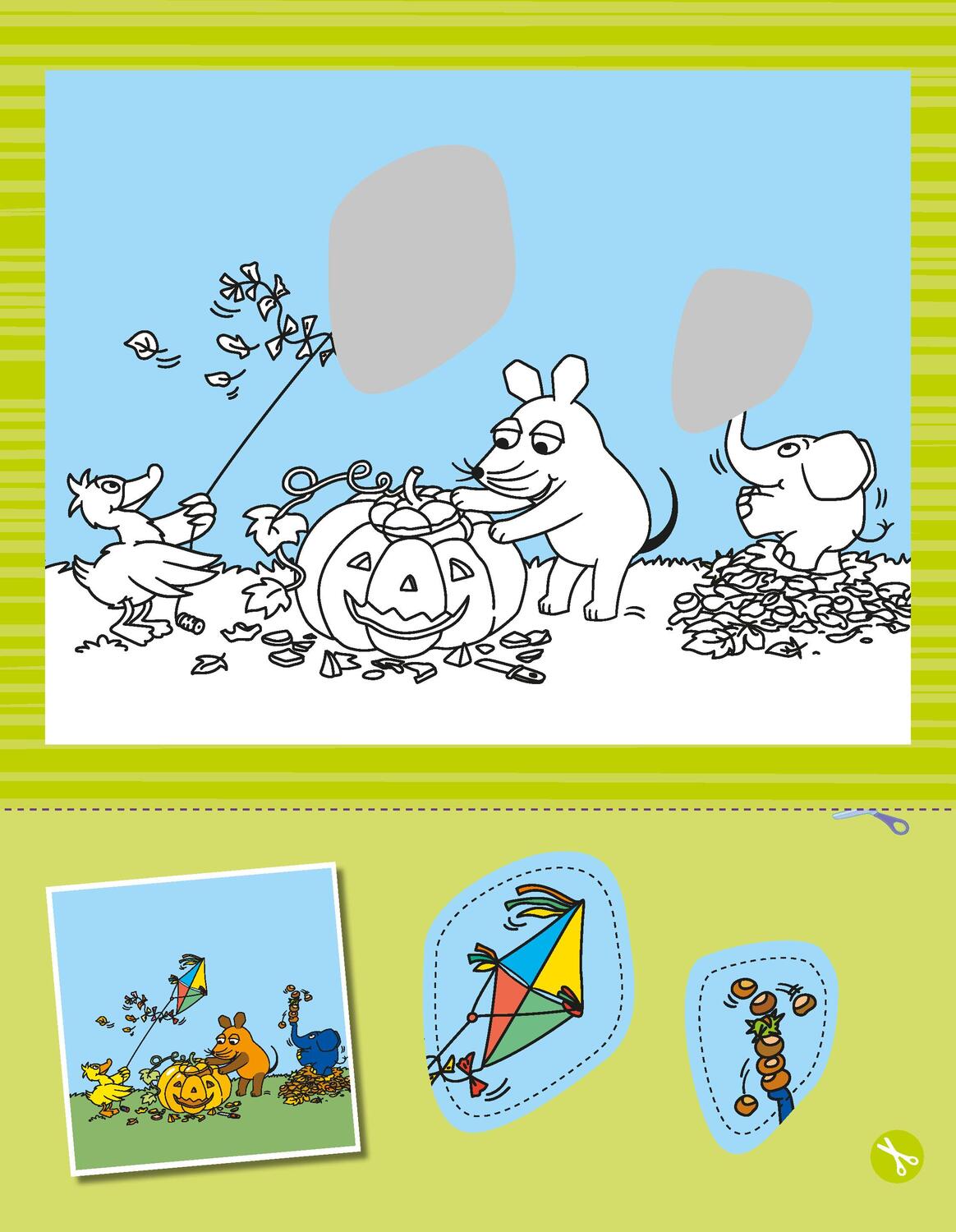 Bild: 9783987640537 | Die Maus: Mein Bastel-Mal-Spaß. Bastelbuch für Kinder ab 3 Jahren