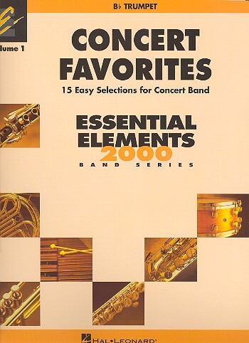 Cover: 9780634052088 | Concert Favorites Vol. 1 - Bb Trumpet | Essential Elements Band Folios