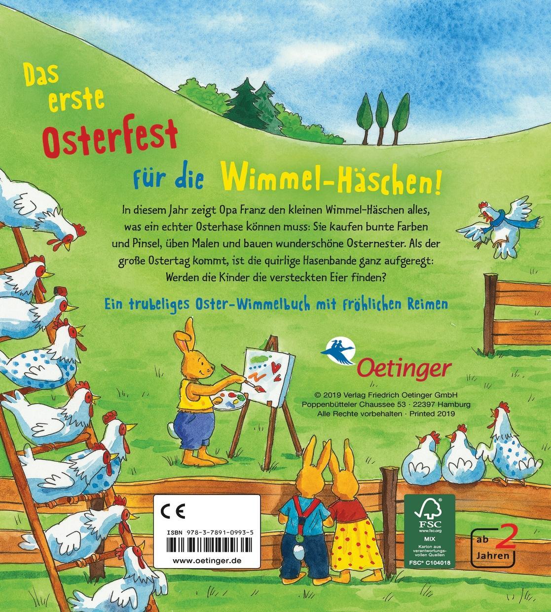 Rückseite: 9783789109935 | Ostern mit den Wimmel-Häschen | Kerstin M. Schuld | Buch | 16 S.