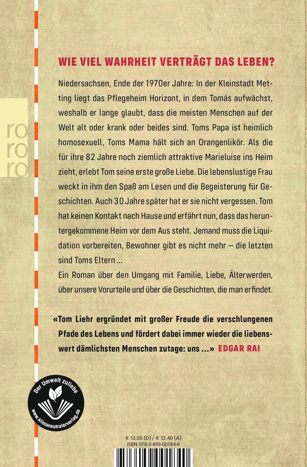 Rückseite: 9783499001840 | Die Wahrheit über Metting | Tom Liehr | Taschenbuch | Deutsch | 2020