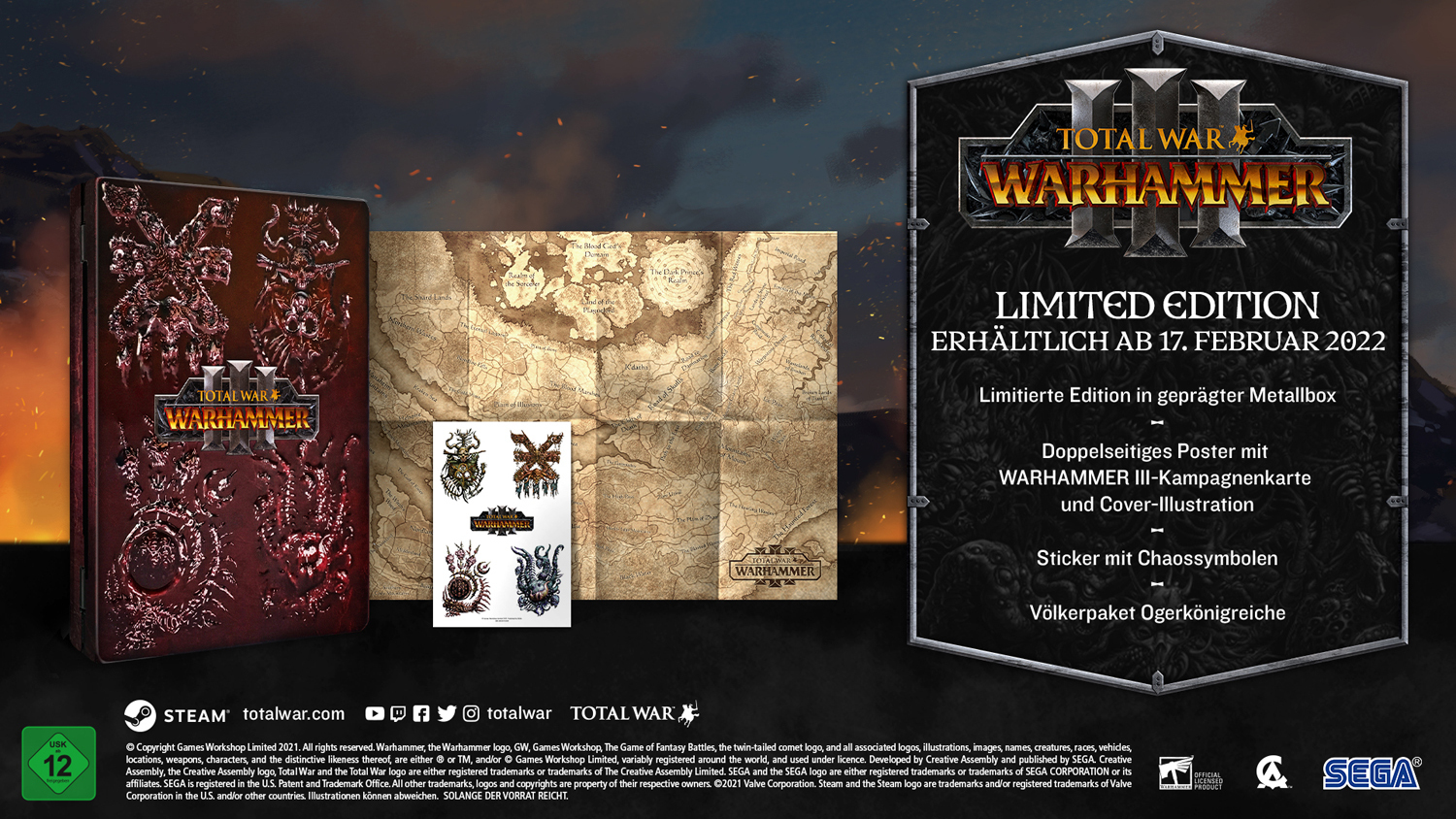 Cover: 5055277042654 | Total War: Warhammer 3, 1 DVD-ROM (Limited Edition) | DVD-ROM | 2022