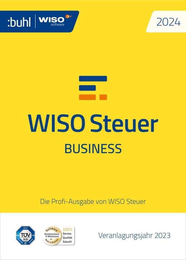 Cover: 4011282005443 | WISO Steuer-Business 2024, 1 CD-ROM | CD-ROM | 780 S. | Deutsch | 2023