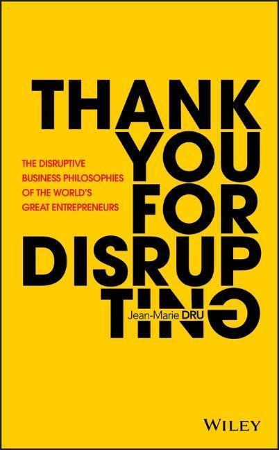 Cover: 9781119575658 | Thank You for Disrupting | Jean-Marie Dru | Buch | 256 S. | Englisch