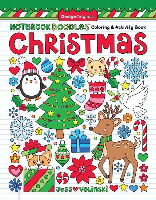 Cover: 9781497204447 | Notebook Doodles Christmas: Coloring &amp; Activity Book | Jess Volinski