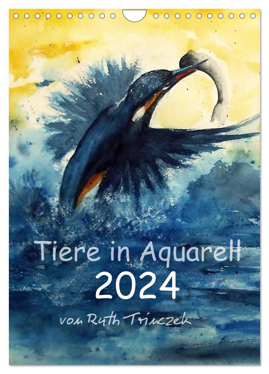Cover: 9783383185090 | Tiere in Aquarell 2024 - von Ruth Trinczek (Wandkalender 2024 DIN...
