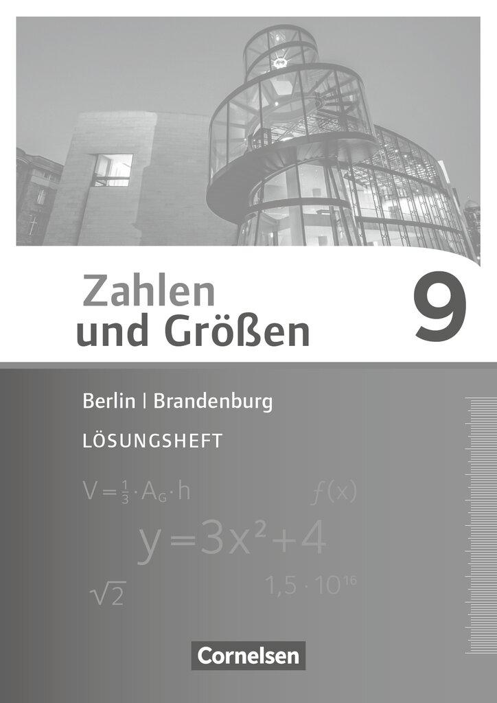 Cover: 9783060085545 | Zahlen und Größen 9. Schuljahr - Berlin und Brandenburg - Lösungen...