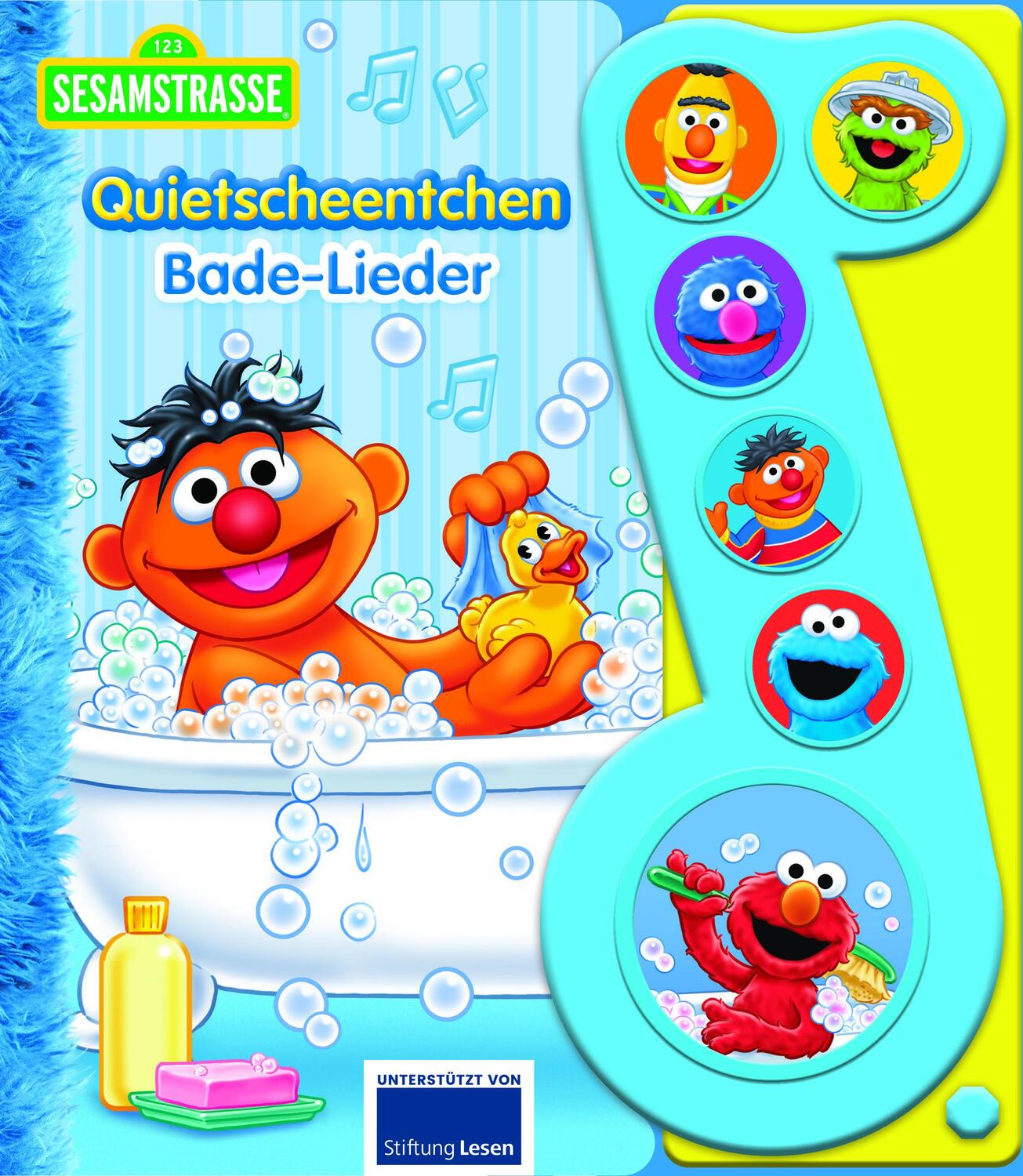 Cover: 9781503768161 | Sesamstraße - Quietscheentchen Bade-Lieder - Liederbuch mit Sound -...