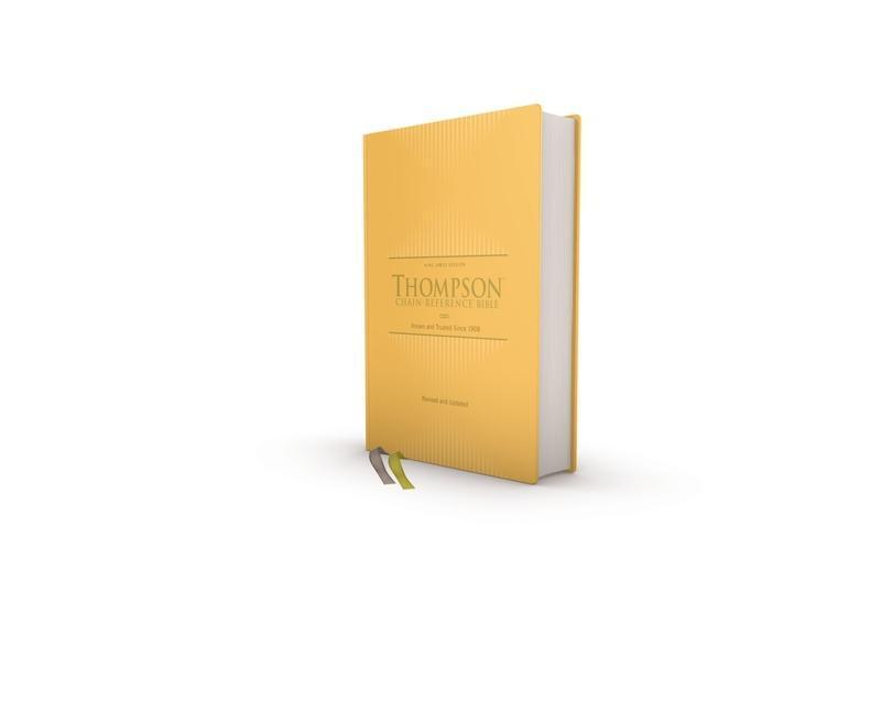 Cover: 9780310459217 | Kjv, Thompson Chain-Reference Bible, Hardcover, Yellow Gold, Red...