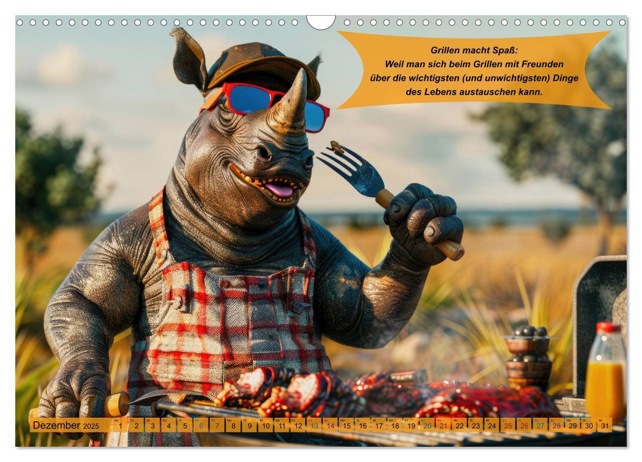 Bild: 9783457168288 | Tierisch lustige Grillmeister (Wandkalender 2025 DIN A3 quer),...