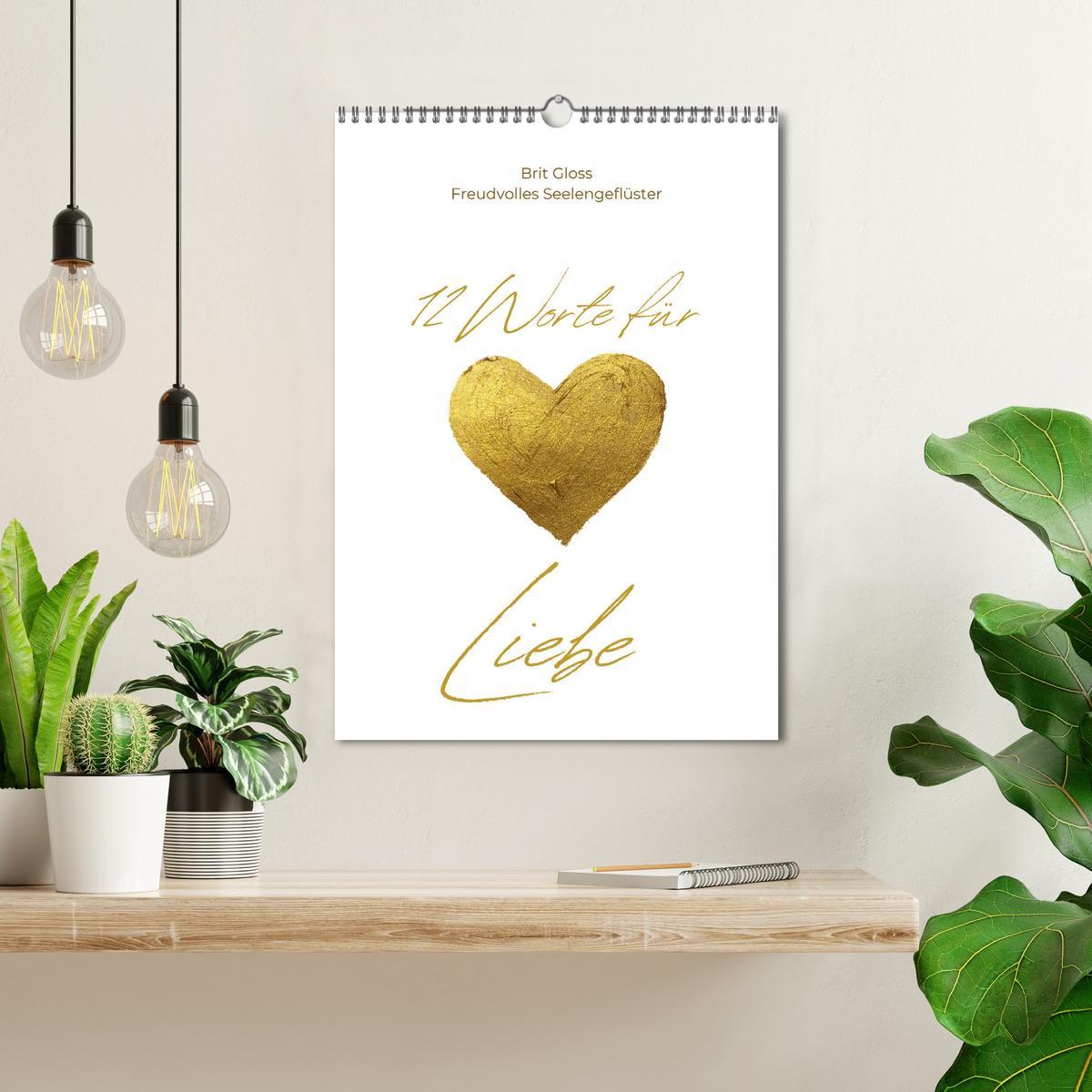 Bild: 9783457185780 | 12 Worte für Liebe (Wandkalender 2025 DIN A3 hoch), CALVENDO...