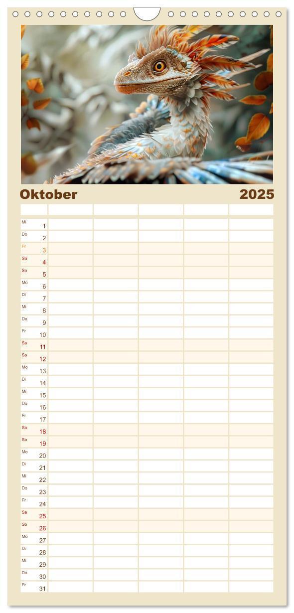 Bild: 9783457190548 | Familienplaner 2025 - Dino-Babys mit 5 Spalten (Wandkalender, 21 x...