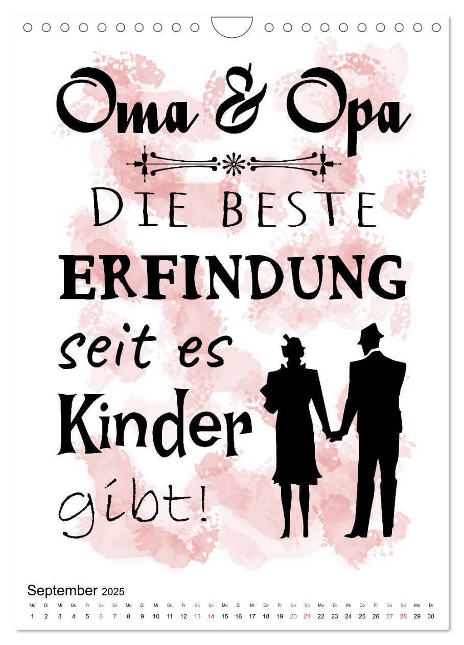 Bild: 9783435939343 | Oma und Opa, die Helden unserer Kindheit (Wandkalender 2025 DIN A4...