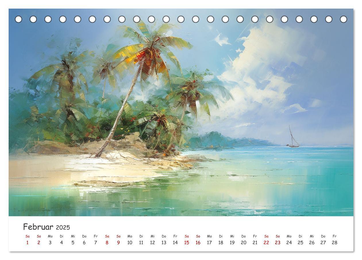 Bild: 9783457143513 | Karibisches Flair (Tischkalender 2025 DIN A5 quer), CALVENDO...