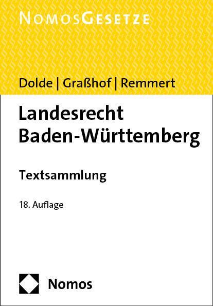 Cover: 9783756007677 | Landesrecht Baden-Württemberg | Klaus-Peter Dolde (u. a.) | Buch