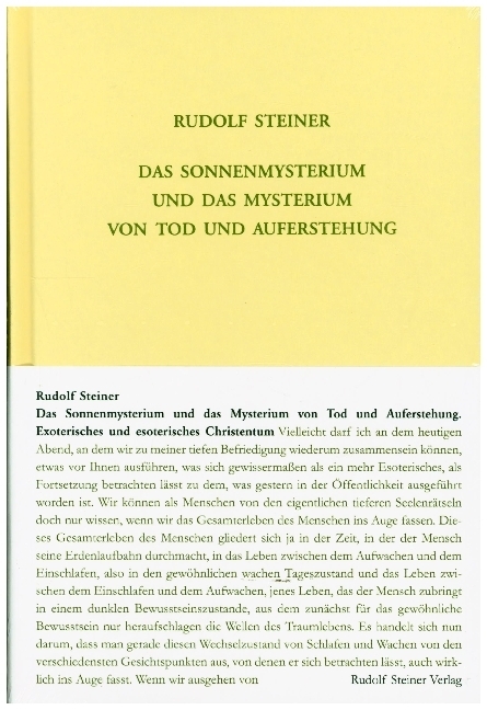 Cover: 9783727421112 | Das Sonnenmysterium und das Mysterium von Tod und Auferstehung | Buch