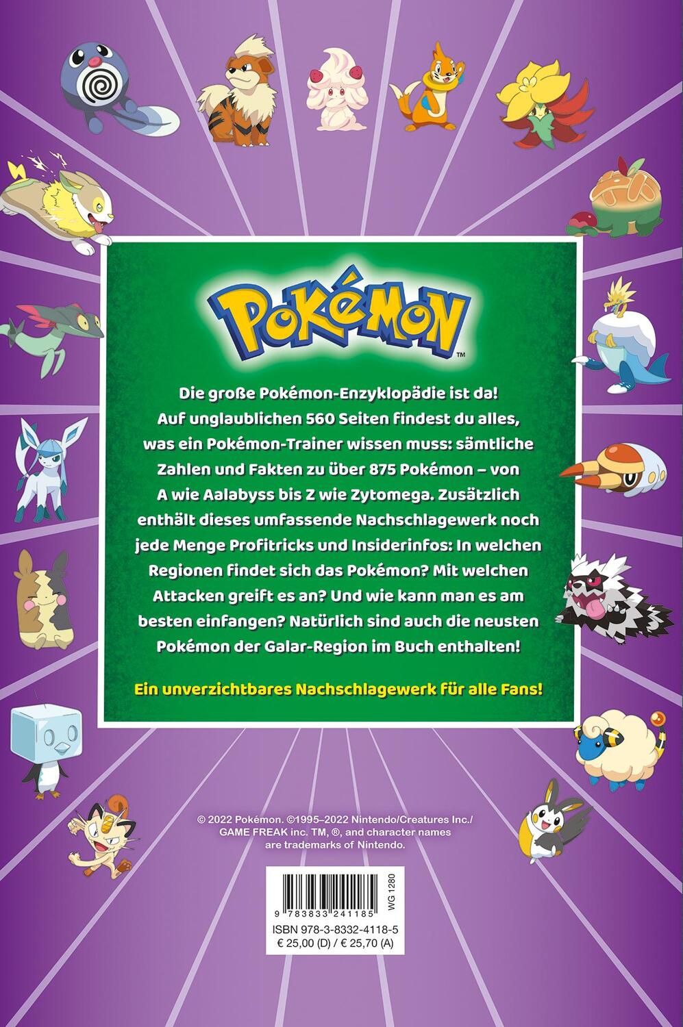 Rückseite: 9783833241185 | Pokémon: Die große Enzyklopädie | Scholastic | Taschenbuch | Deutsch