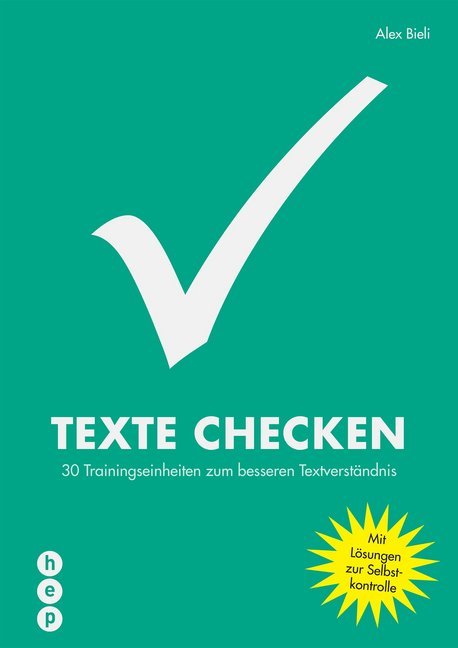 Cover: 9783035515145 | Texte checken | Alex Bieli | Buch | Kartoniert | Deutsch | 2019