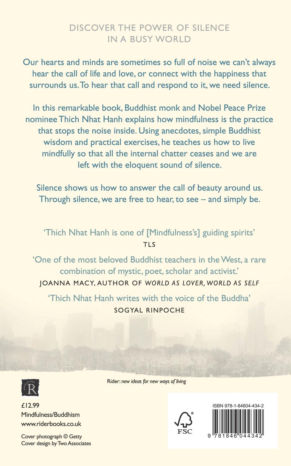 Rückseite: 9781846044342 | Silence | The Power of Quiet in a World Full of Noise | Hanh | Buch