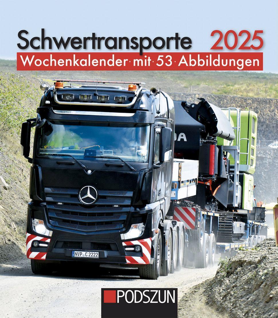 Cover: 9783751611121 | Schwertransporte 2025 | Wochenkalender mit 53 Abbildungen | Kalender