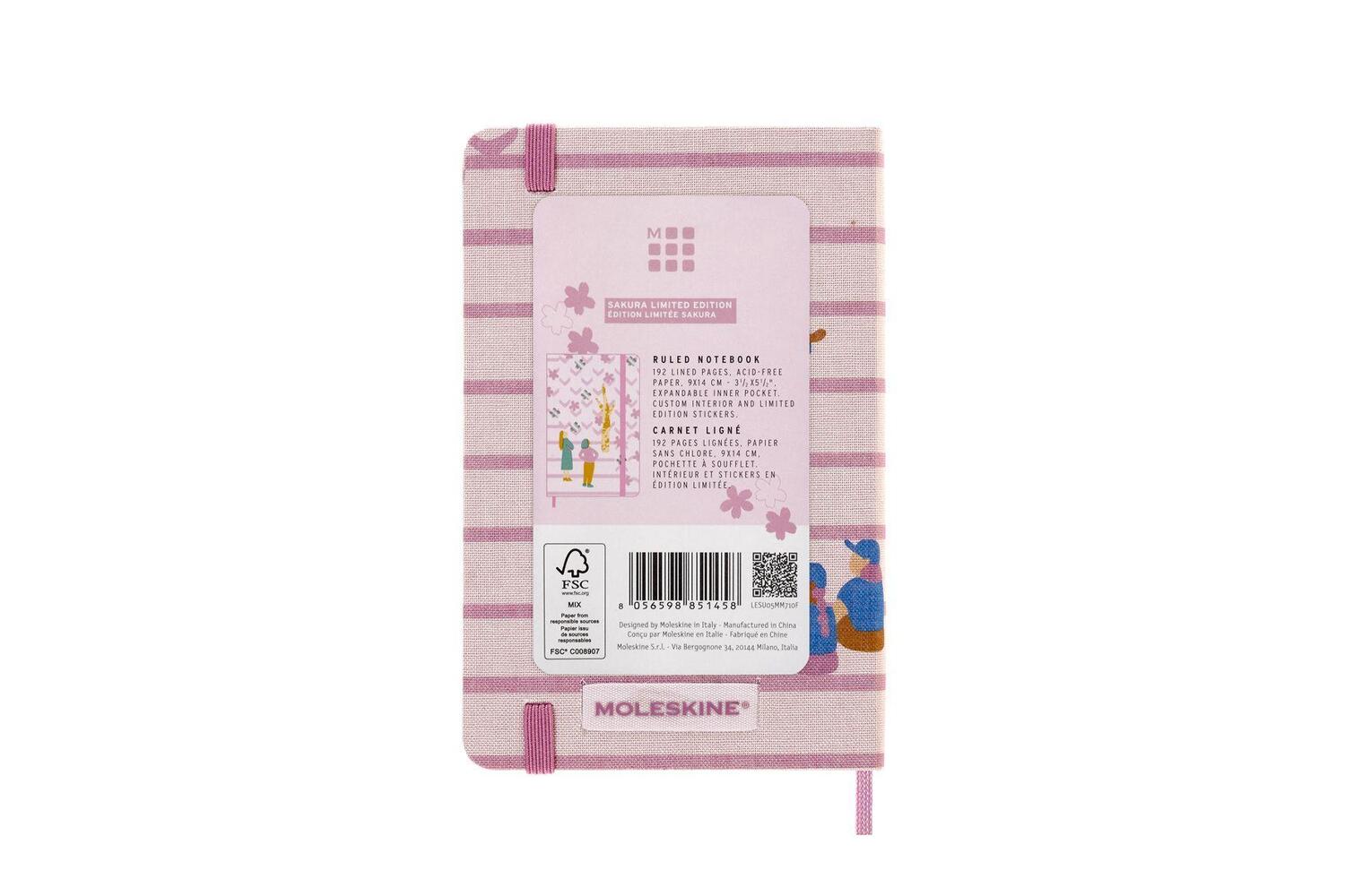 Bild: 8056598851458 | Moleskine Limited Edition Notebook Sakura, Pocket, Ruled, Couple,...