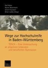Cover: 9783810037282 | Wege zur Hochschulreife in Baden-Württemberg | Olaf Köller (u. a.)