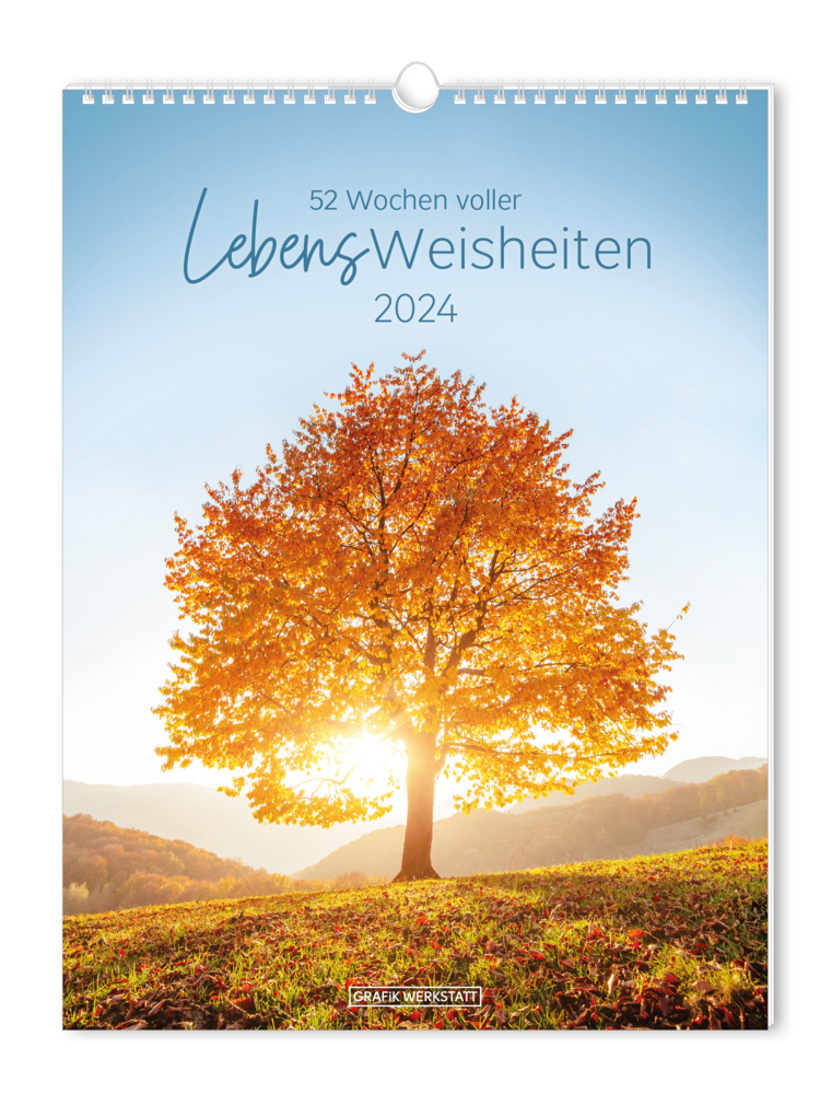 Cover: 9783986360382 | Wochenkalender 2024 LebensWeisheiten | Wochenkalender groß | Original