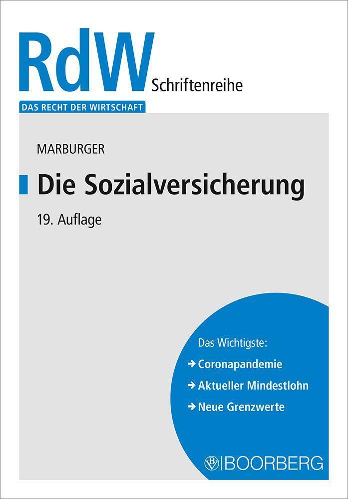 Cover: 9783415072169 | Die Sozialversicherung | Dietmar Marburger | Taschenbuch | Deutsch