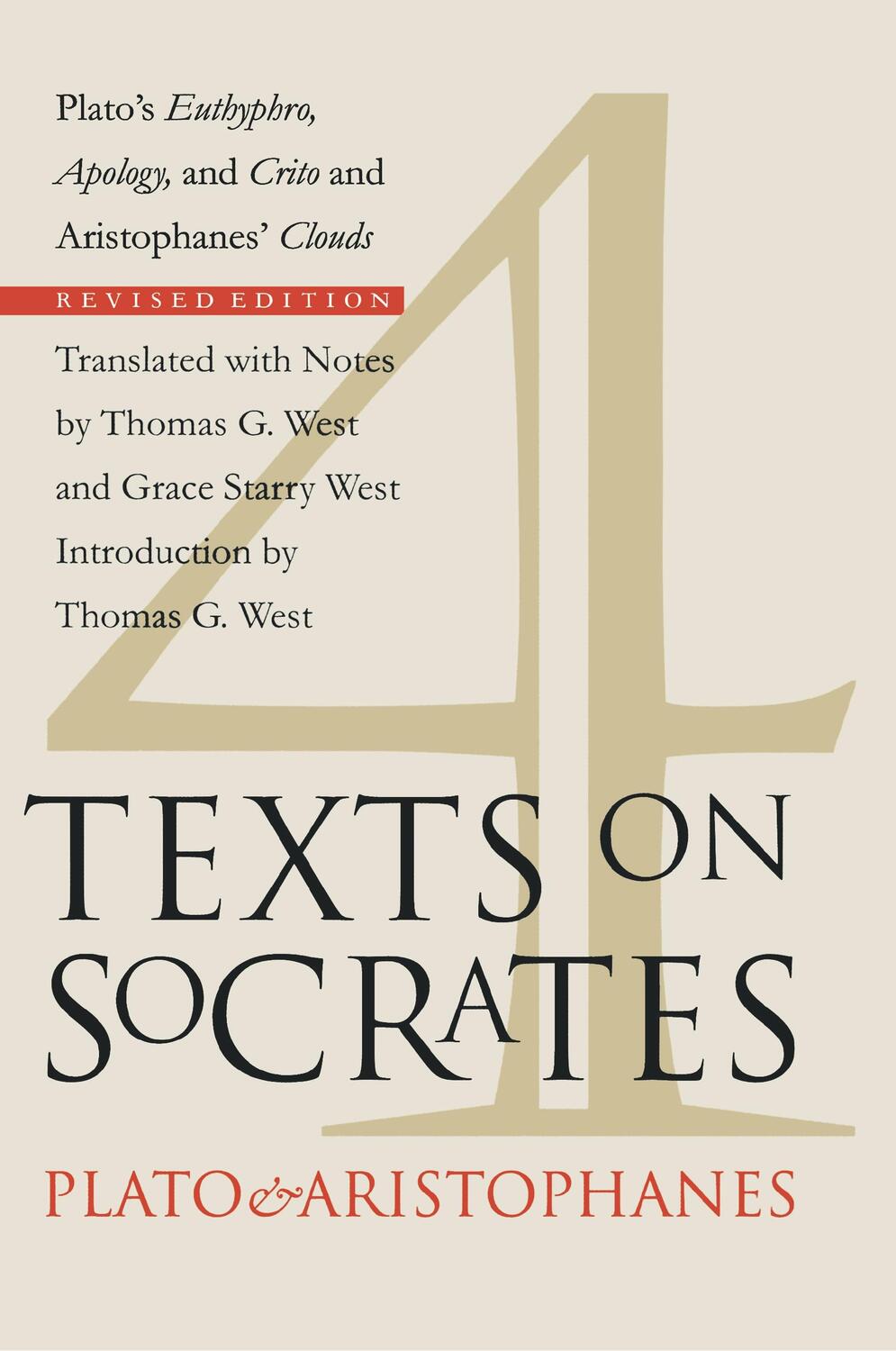 Cover: 9780801485749 | Four Texts on Socrates: Plato's Euthyphro, Apology, and Crito and...