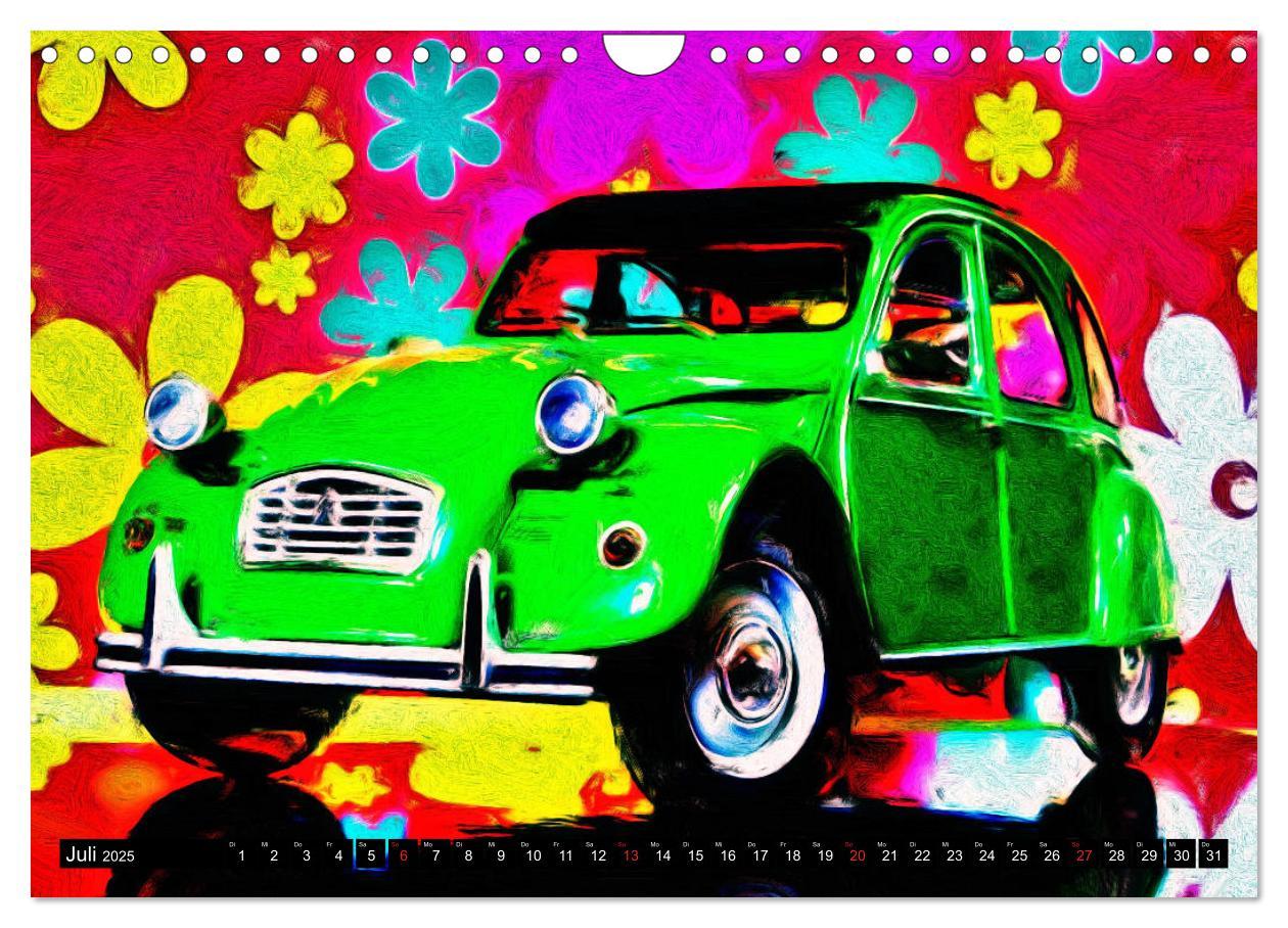 Bild: 9783435281763 | 70 Jahre 2CV (Wandkalender 2025 DIN A4 quer), CALVENDO Monatskalender