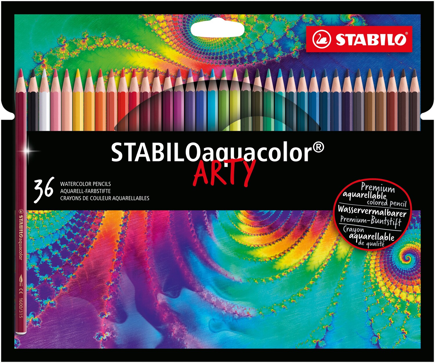 Cover: 4006381547222 | STABILO Aquarell-Buntstifte aquacolor ARTY 36er Set | 1636-1-20 | 2019