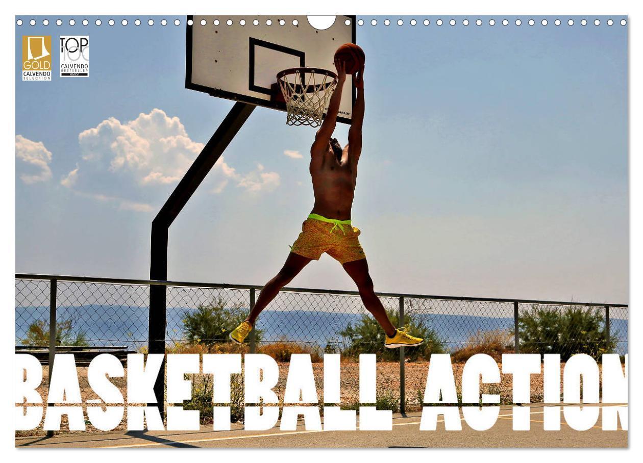 Cover: 9783675573024 | Basketball Action (Wandkalender 2024 DIN A3 quer), CALVENDO...