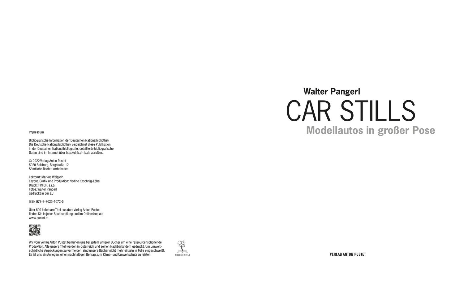 Bild: 9783702510725 | Car Stills | Modellautos in großer Pose | Walter Pangerl | Buch | 2022