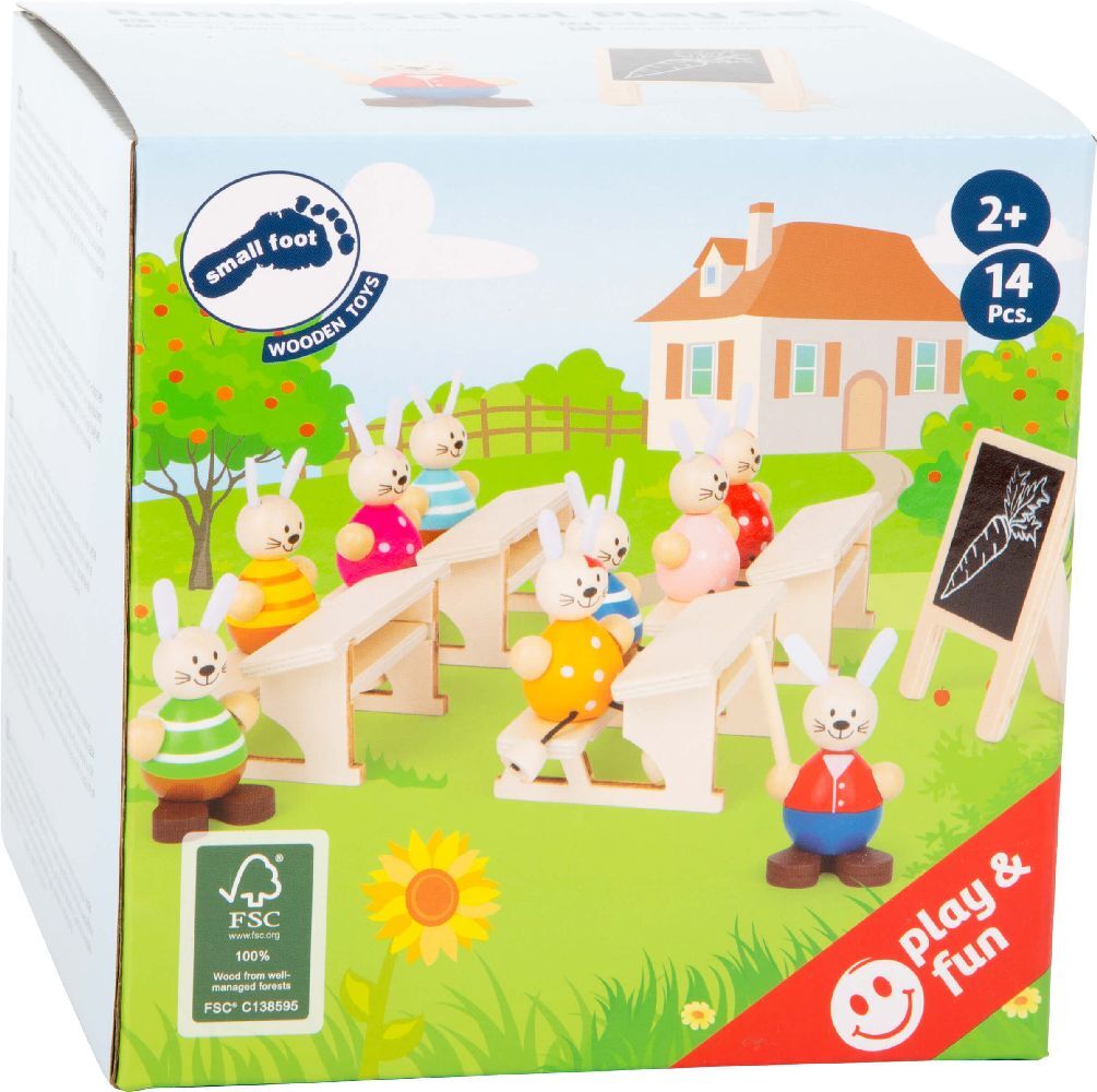 Cover: 4020972113153 | Hasenschule Spielset | small foot-Bunt-Verpackung | 11315 | Legler