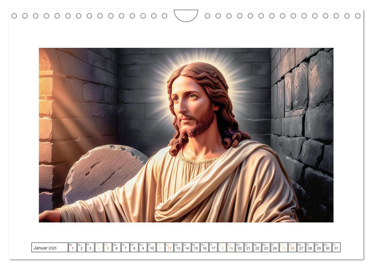 Bild: 9783457214381 | Durch das Jahr mit Jesus (Wandkalender 2025 DIN A4 quer), CALVENDO...