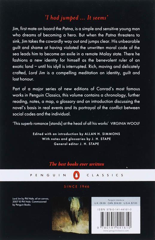 Rückseite: 9780141441610 | Lord Jim: A Tale | Joseph Conrad | Taschenbuch | Penguin Classics