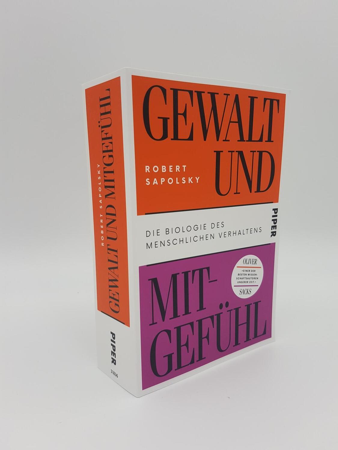 Bild: 9783492318365 | Gewalt und Mitgefühl | Robert Sapolsky | Taschenbuch | 1022 S. | 2021