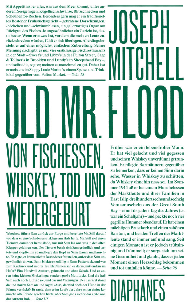 Cover: 9783037348789 | Old Mr. Flood | Joseph Mitchell | Buch | 2015 | diaphanes
