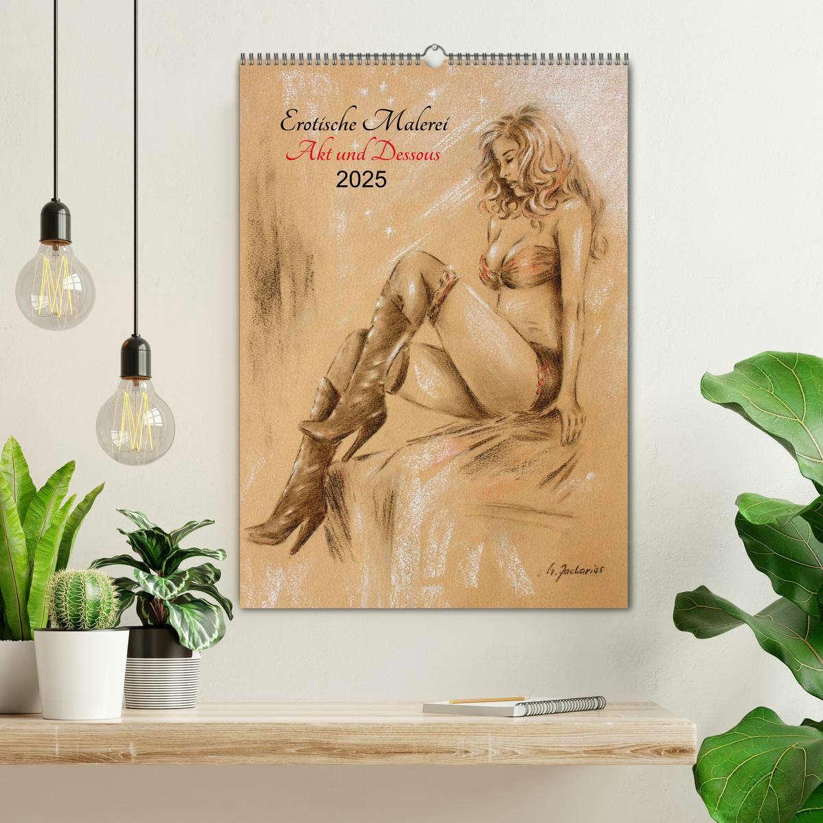 Bild: 9783457039212 | Erotische Malerei - Akt und Dessous (Wandkalender 2025 DIN A2...