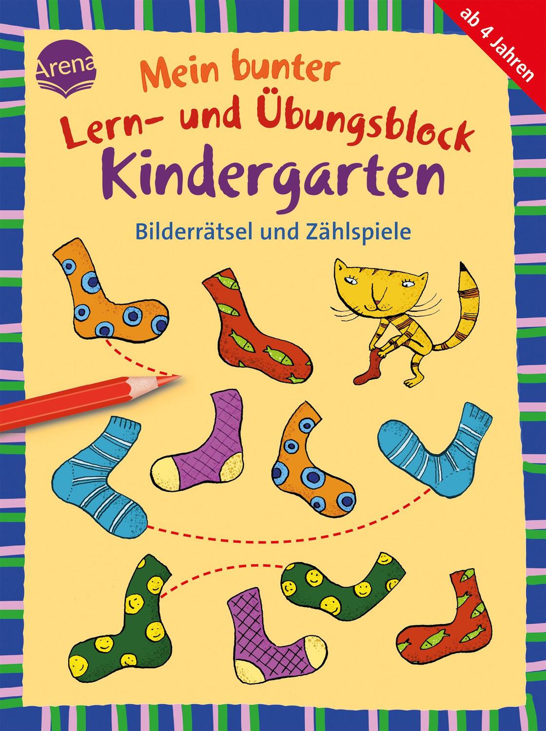 Cover: 9783401718231 | Mein bunter Lern- und Übungsblock Kindergarten. Bilderrätsel und...