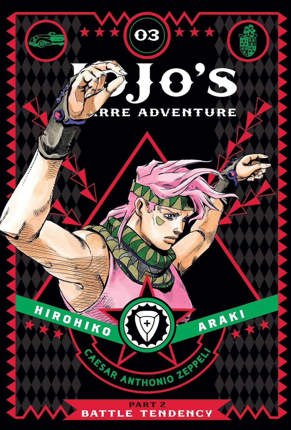 Cover: 9781421578842 | JoJo's Bizarre Adventure: Part 2--Battle Tendency, Vol. 3 | Araki