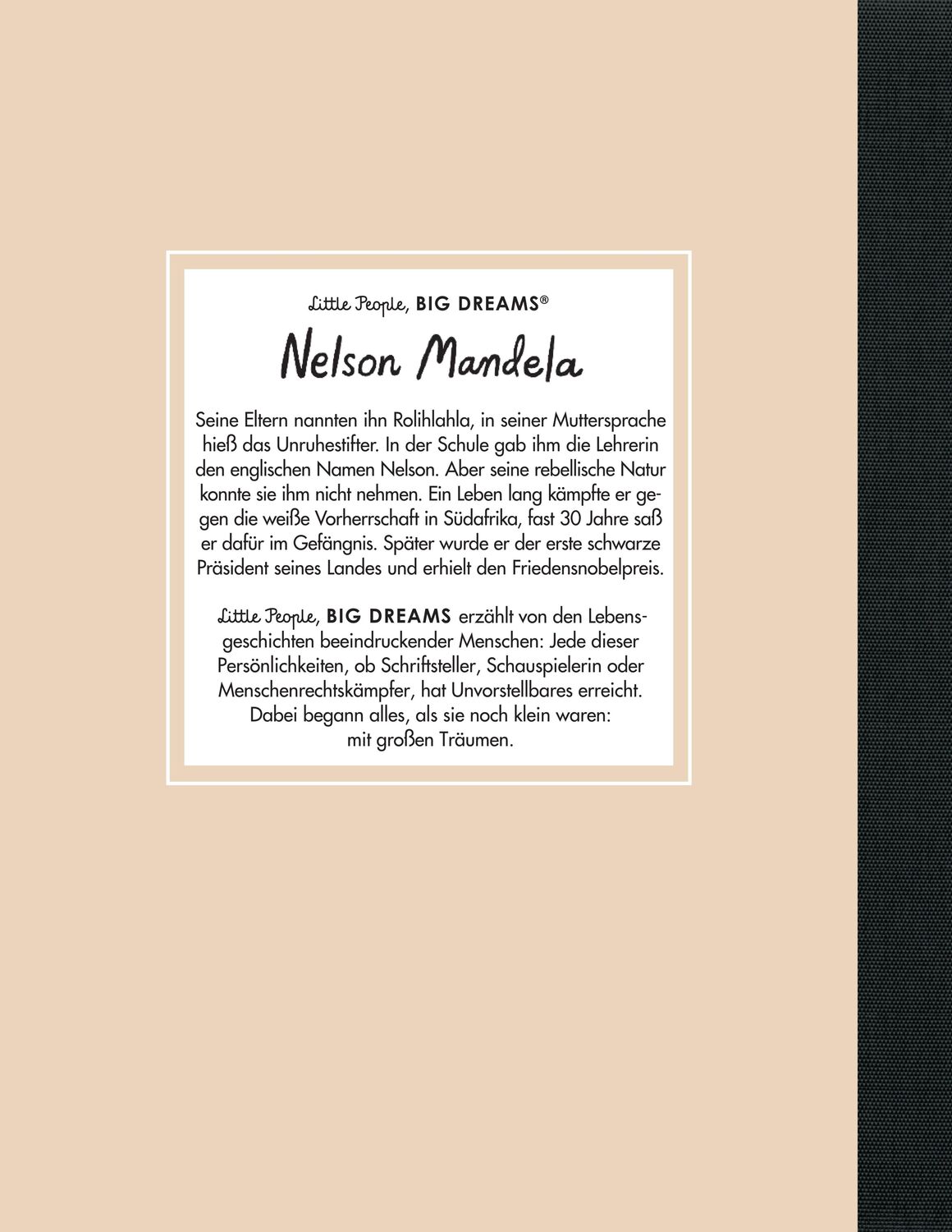 Rückseite: 9783458179856 | Nelson Mandela | María Isabel Sánchez Vegara | Buch | 32 S. | Deutsch