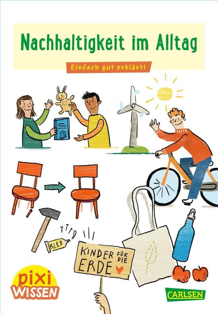 Cover: 9783551242204 | Pixi Wissen 112: Nachhaltigkeit im Alltag | Eva Bade | Taschenbuch