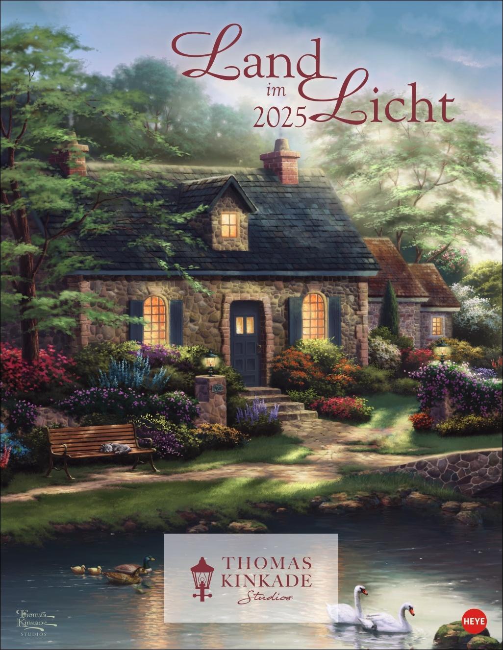 Cover: 9783756405350 | Thomas Kinkade: Land im Licht Kalender 2025 | Thomas Kinkade | 14 S.